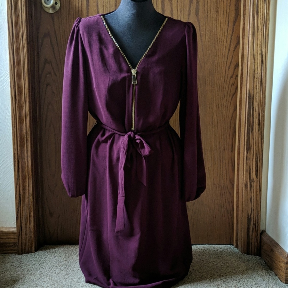 Roz&Ali Burgundy Dress